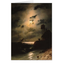 Moonlit Seascape With Shipwreck Cards