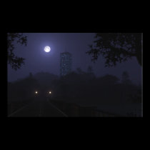 Moonlit Skyscraper posters
