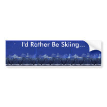 Moonlit Snowy Night bumper stickers by CloudDancer7 Moonlit Snowy Night bumper stickers