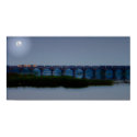 Moonlit Train - Rockville Bridge, PA posters by cindyloum Moonlit Train - Rockville Bridge, PA posters