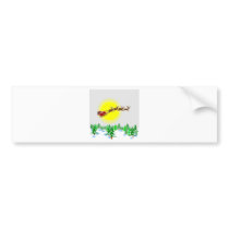 Moonlite Santa Bumper Stickers