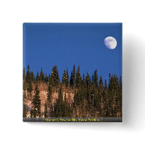 Moonrise, Dawson City, Yukon Territory Pinback Button