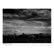 Moonrise from near Residence Halls, November, 1966 print