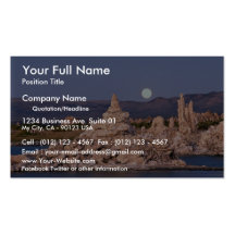 Moonrise, Mono Lake, California, U.S.A. Business Card