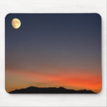 Moonrise over sunset mouse mats