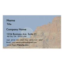 Moonrise Over The Cliffs In Zion Business Card Templates