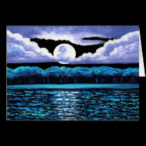 Moonrise over Wingaersheek 2 cards