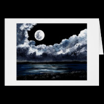 Moonrise Over Wingaersheek Beach cards