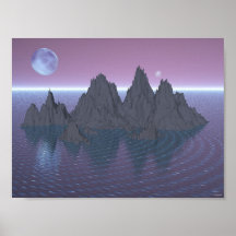 Moons and Islands Poster
