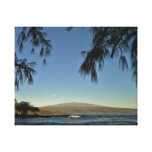 moonset over Mauna Kea Stretched Canvas Prints