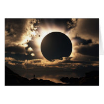 eclipse, sci-fi, alien, space, astronomy, wallpaper, Card with custom graphic design