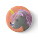 Moonstone the unicorn buttons by Faeryhuggles Moonstone the unicorn buttons