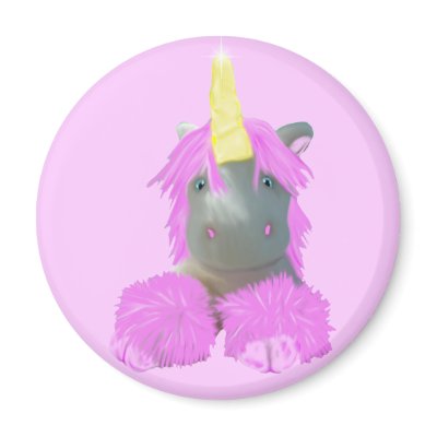 Moonstone the unicorn fridge magnets by Faeryhuggles