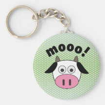 Mooo! Cow Keychains