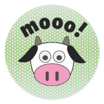Mooo! Cow Stickers