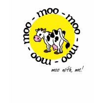 Mooooo with me - male fitted t-shirts