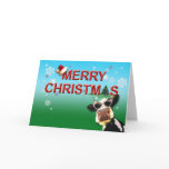 Mooootiful Merry Christmas Cow cards