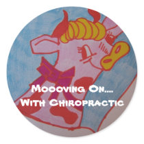 Moooving On....With Chiropractic stickers by KatAnnette Moooving On....With Chiropractic stickers