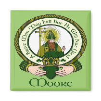 Moore Clan Motto Magnet by irishcountry Moore Clan Motto Magnet