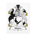 Moore Family Crest postcards