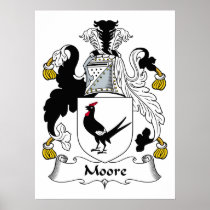 Moore Family Crest Posters