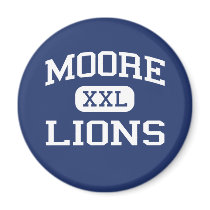 Moore - Lions - Moore High School - Moore Oklahoma magnets by customteamsportswear Moore - Lions - Moore High School - Moore Oklahoma magnets