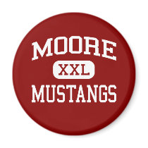 Moore - Mustangs - Middle School - Tyler Texas magnets by customteamsportswear Moore - Mustangs - Middle School - Tyler Texas magnets