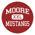 Moore - Mustangs - Middle School - Tyler Texas stickers
