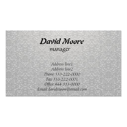 Moore & Stoner electronics Business Cards (back side)