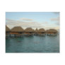 Moorea Huts at Dusk Postcard