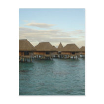 Moorea Huts at Dusk postcards by bluehawaii218 Moorea Huts at Dusk postcards