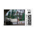 Moored Shrimp Boats postage