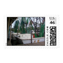Moored Shrimp Boats postage by traxtech Moored Shrimp Boats postage