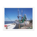 Moored Shrimp Boats postcards