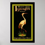 Moore's Throat and Lung Lozenges~Vintage Medicine posters