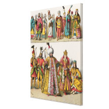 Moorish and Turkish Dress Stretched Canvas Print