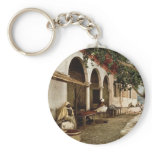 Moorish cafe, Tunis, Tunisia vintage Photochrom Key Chains