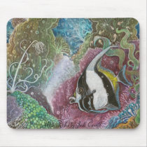 Moorish idol Mousepad by cowelljude Moorish idol Mousepad