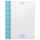 Moorish tile blue letterhead