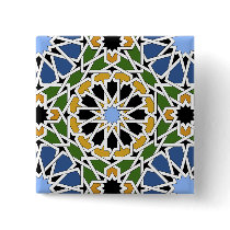 Moorish tile pin