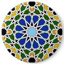 Moorish tile buttons
