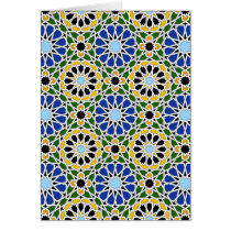 Moorish tile card