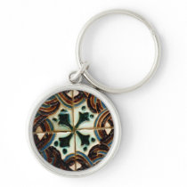 Moorish tile keychain