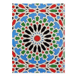 Moorish tile post card