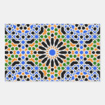 Moorish tile Rectangle Sticker