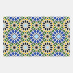 Moorish tile Rectangle Sticker