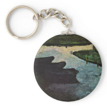 Moorkanal With Torfkähnen By Modersohn-Becker Key Chains