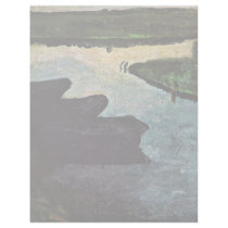 Moorkanal With Torfkähnen By Modersohn-Becker Letterhead Design