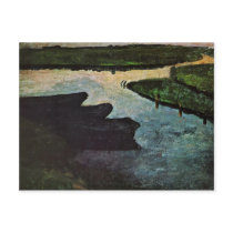 Moorkanal With Torfkähnen By Modersohn-Becker Postcards