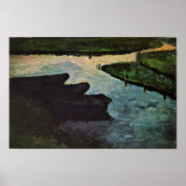 Moorkanal With Torfkähnen By Modersohn-Becker Poster